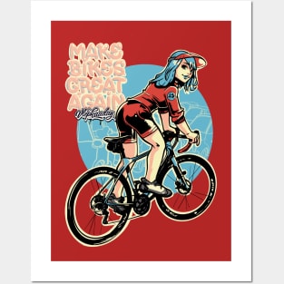 Make Bikes Great Again - Blonde Posters and Art